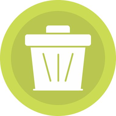 Çöp kutusunun vektör illüstrasyon simgesi