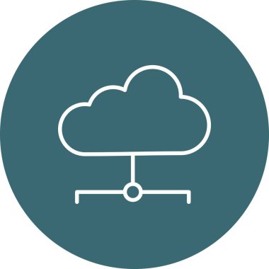 Bulut. Web simgesi basit tasarım