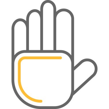 el hareketi vektör simgesi