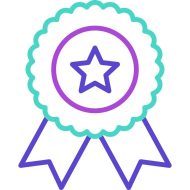 Madalya vektör ikonu. Basit tasarım