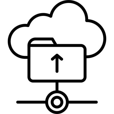 Kolayca düzenleyebilen ya da düzenleyebilen bulut hesap vektörü simgesi