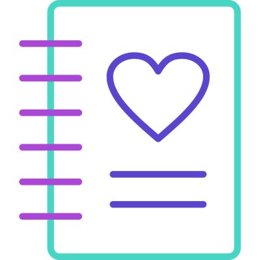 Not defteri. Web simgesi basit illüstrasyon