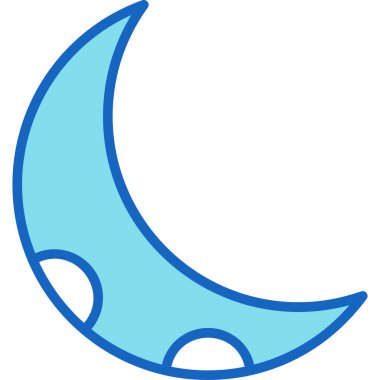 Ay. Web simgesi basit illüstrasyon