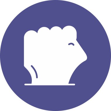 Yumruk. Web simgesi basit illüstrasyon