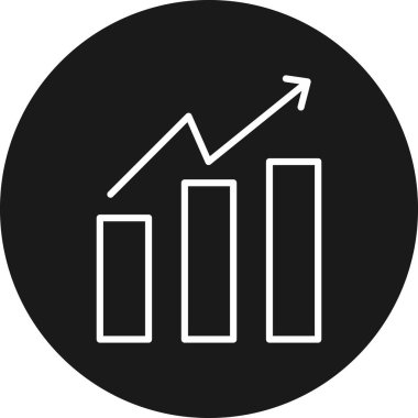İş ve finans simgesinin vektör illüstrasyonu