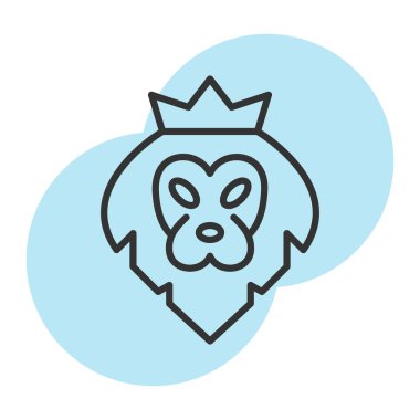 Köpek kafası ikonu. Web için köpek vektör simgelerinin özet çizimi