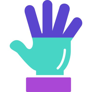 Eldiven. Web simgesi basit illüstrasyon