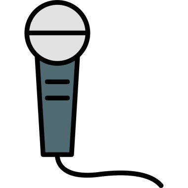 mikrofon vektör simge tasarlamak