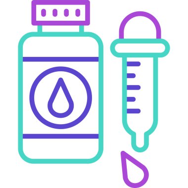 şişe şişe web simgesi, basit vektör illüstrasyonu