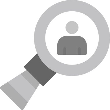 Arama düz simgesi, vektör, illüstrasyon