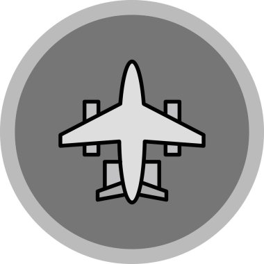 düzlem simgesinin vektör illüstrasyonu