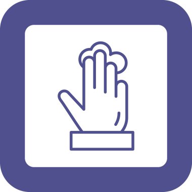 El simgesinin vektör illüstrasyonu