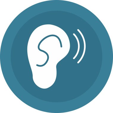 kulak simgesi vektör illüstrasyonu