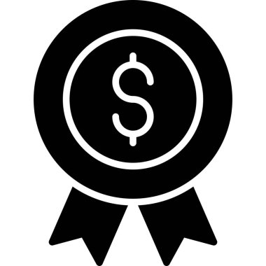 Dolar. Web simgesi basit illüstrasyon