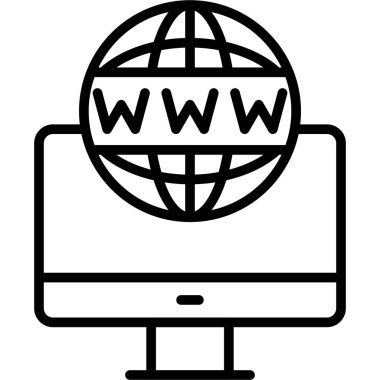 Kolayca değiştirebilen ya da düzenleyebilen web tarayıcı vektör simgesi