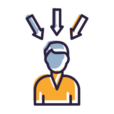 Ok çizgisi simgesinden yukarı ok atan iş adamı