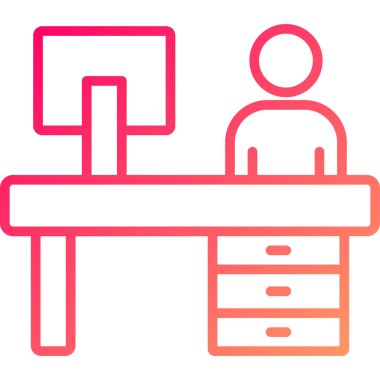 masa simgesi vektör illüstrasyonu