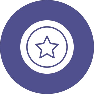 Yıldız simgesinin vektör illüstrasyonu