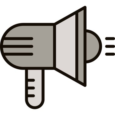 megafon simgesi. özet çizimi