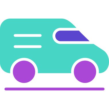 araba simgesi vektör illüstrasyonu