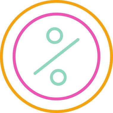 İndirim. Web simgesi basit illüstrasyon