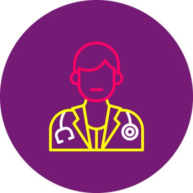 doktor vektör simgesi modern basit illüstrasyon