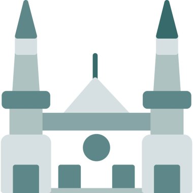 Cami. Web simgesi basit illüstrasyon