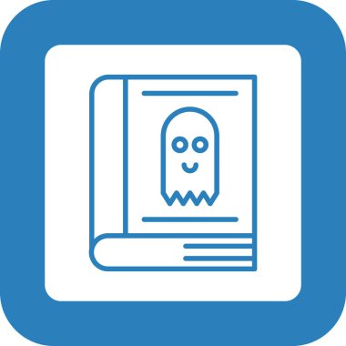 Bir kitap simgesinin vektör illüstrasyonu