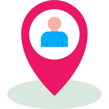 konum. Web simgesi basit illüstrasyon