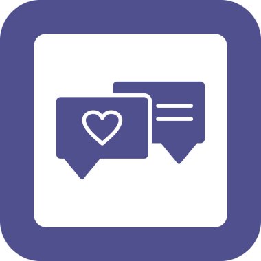 Sohbet simgesi vektör illüstrasyonu