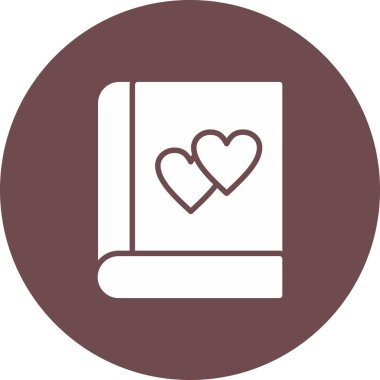 Kalp. Web simgesi basit illüstrasyon