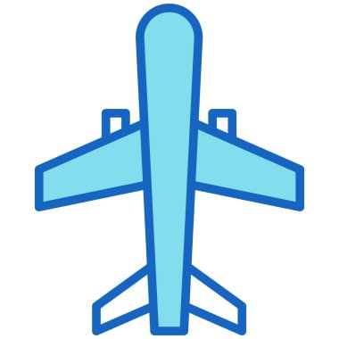 Uçak. Web simgesi basit tasarım