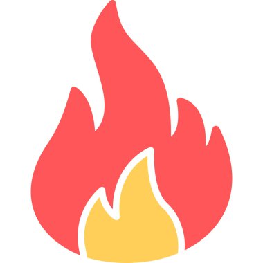 Şenlik ateşi ikonu ana hatlarıyla doldurulmuş