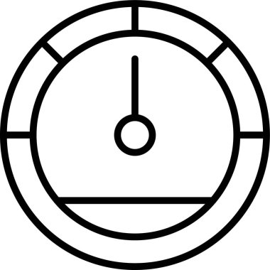 Saat simgesinin vektör illüstrasyonu