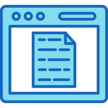 belge simgesi vektör illüstrasyonu