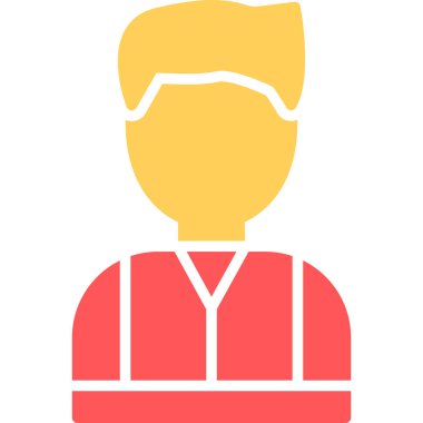 avatar erkek simgesi düz stil