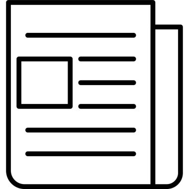 Belge. Web simgesi basit illüstrasyon