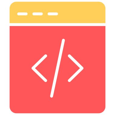 Tarayıcı. Web simgesi basit illüstrasyon