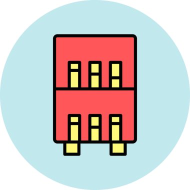 Yapı simgesinin vektör illüstrasyonu