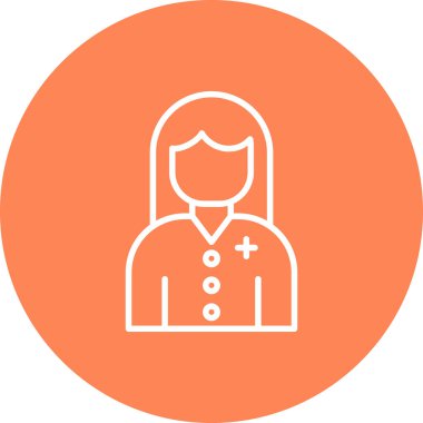 Kadın simgesinin vektör illüstrasyonu