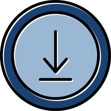 Saat simgesinin vektör illüstrasyonu