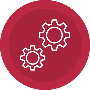 dişli simgesi vektör illüstrasyonu