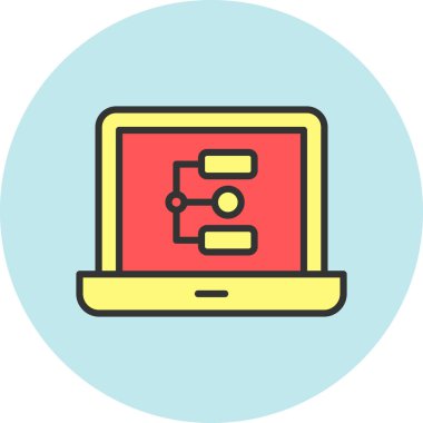 - İnternet. Web simgesi vektör illüstrasyonu