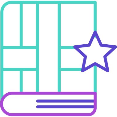 kitap web simgesi basit illüstrasyon