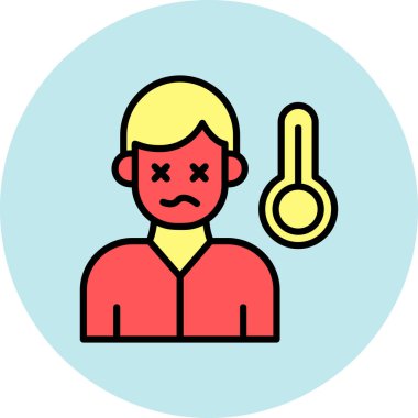 angry man modern icon, vector illustration