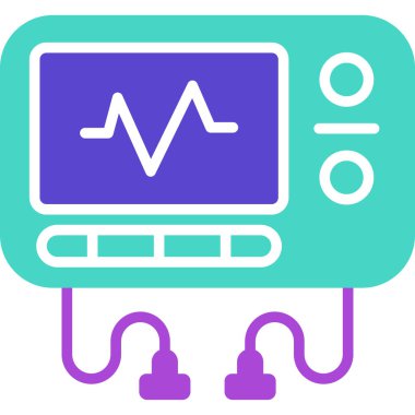 Monitör. Web simgesi basit illüstrasyon
