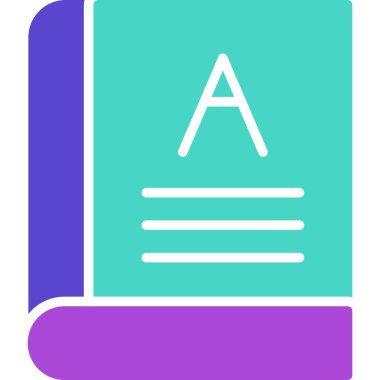 Kitap. Web simgesi basit illüstrasyon