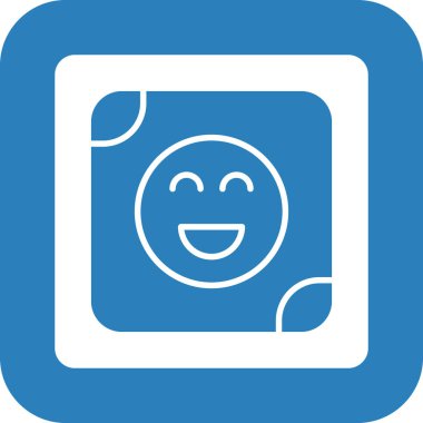 Mutlu bir gülümseme Basit tasarım