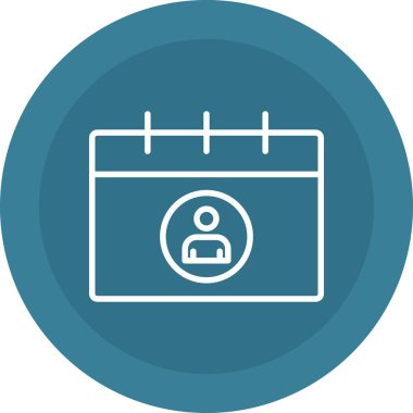 Takvim. Web simgesi basit illüstrasyon