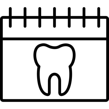 Diş simgesi, basit resimleme